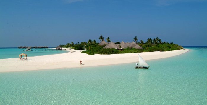 Maldives spiaggia